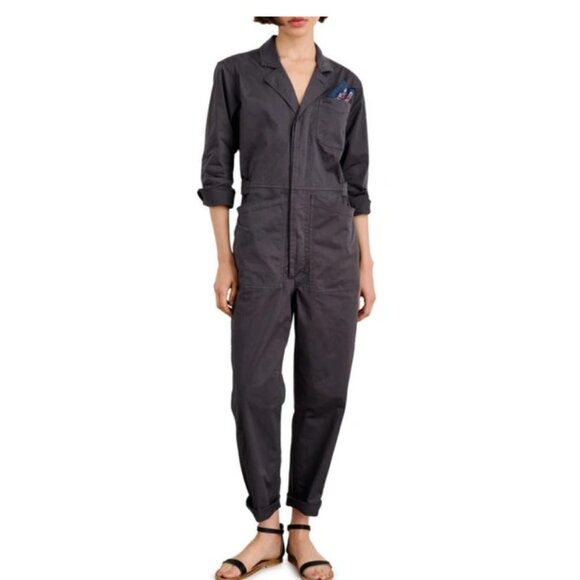 Alex Mill Pants - Alex Mill Cotton Jumpsuit Iron Grey - Small